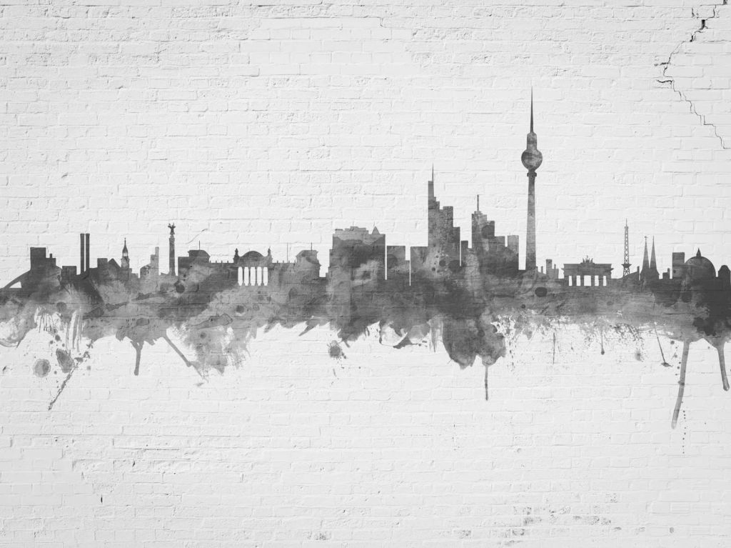 Watercolor skyline, Berlin