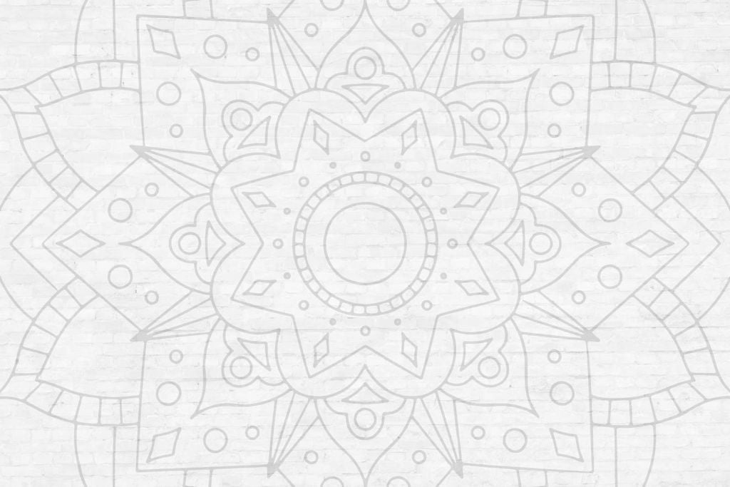 Geometric Gray Mandala