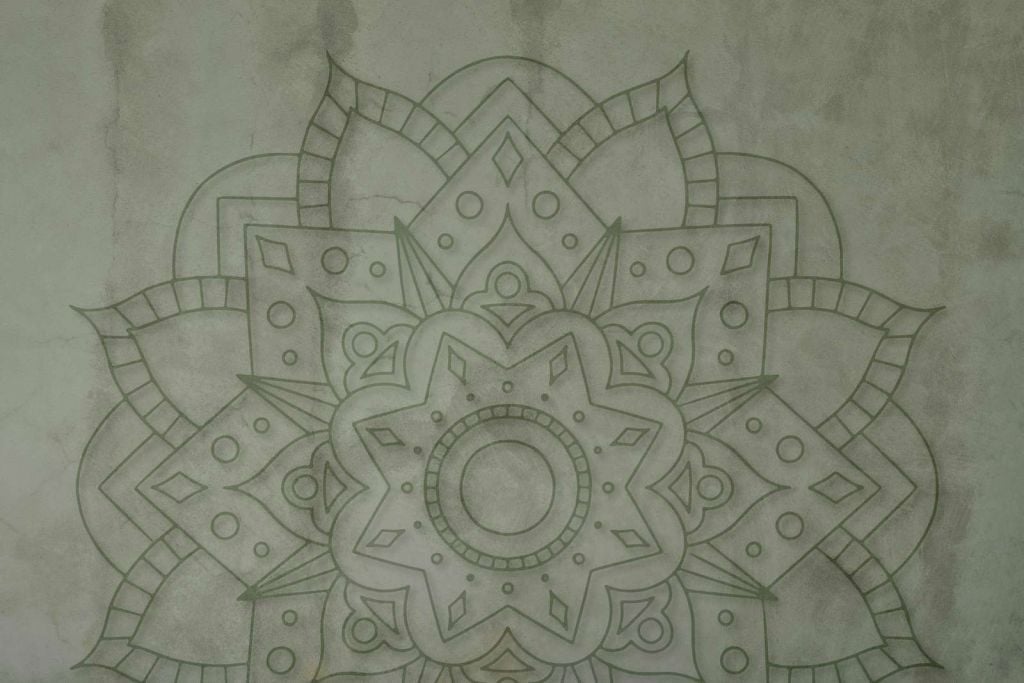 Weathered Green Mandala