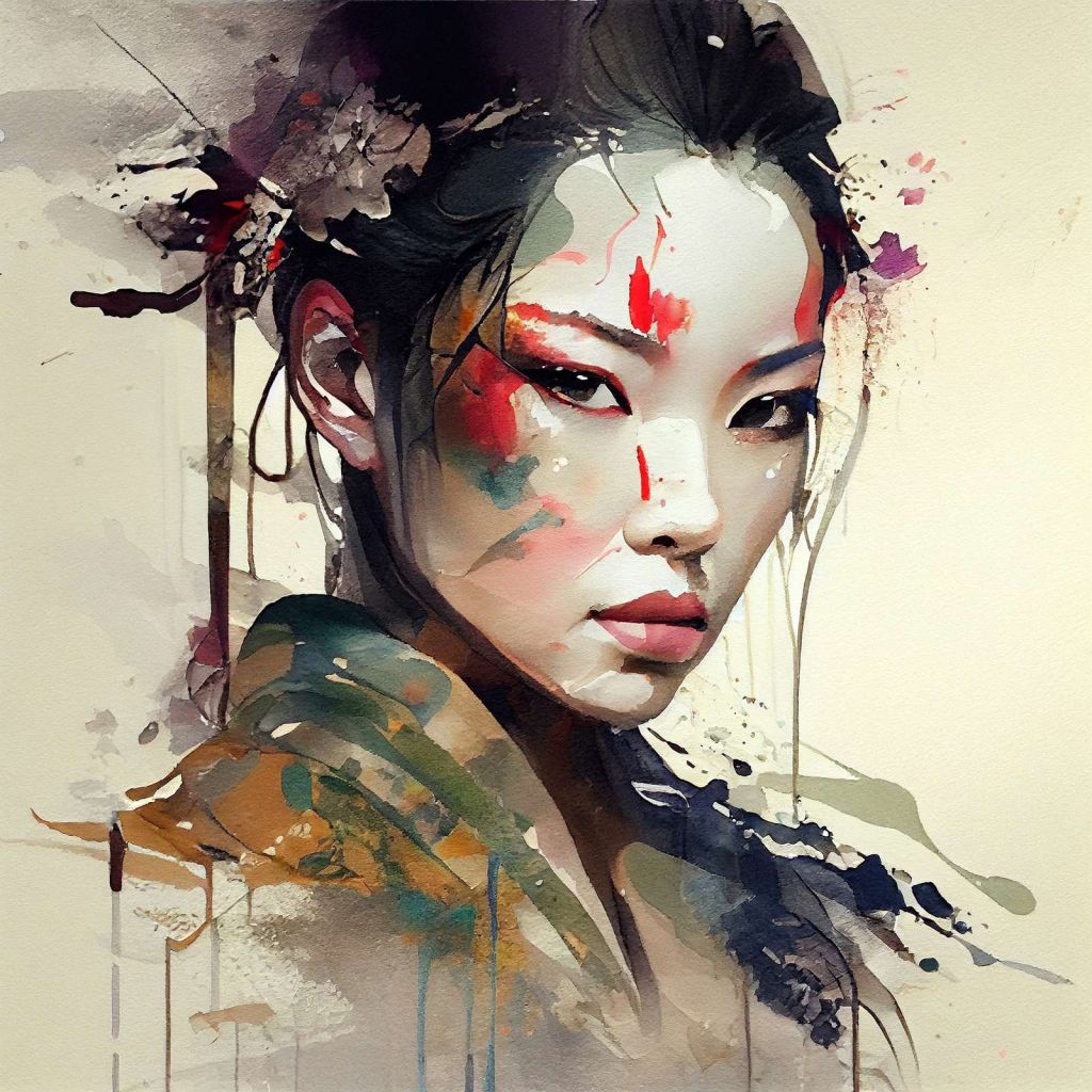 Powerful Warrior Geisha #1