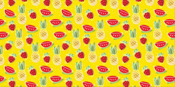 Rodeo shuttle boezem Summer Fruit - Wallpaper