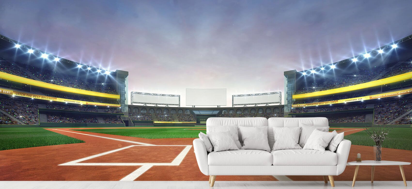 Yankee Baseball Stadium 3 Wall Mural, Baseball Wallpaper